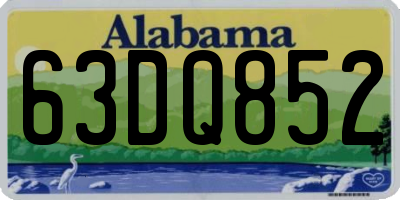 AL license plate 63DQ852