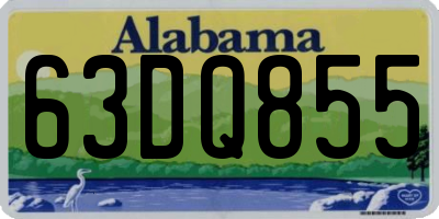 AL license plate 63DQ855