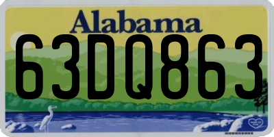 AL license plate 63DQ863