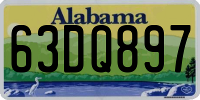 AL license plate 63DQ897