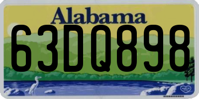 AL license plate 63DQ898