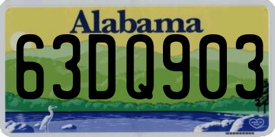 AL license plate 63DQ903