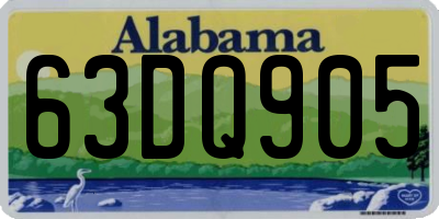 AL license plate 63DQ905
