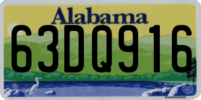 AL license plate 63DQ916