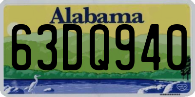 AL license plate 63DQ940