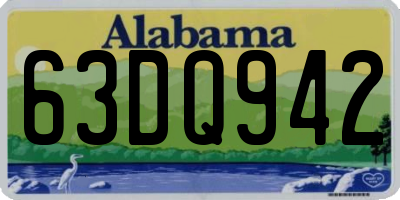 AL license plate 63DQ942