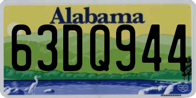 AL license plate 63DQ944
