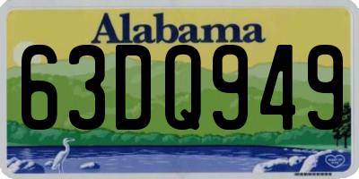 AL license plate 63DQ949