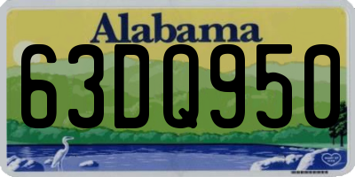 AL license plate 63DQ950