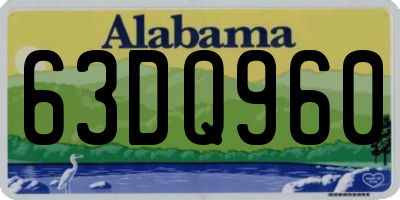 AL license plate 63DQ960