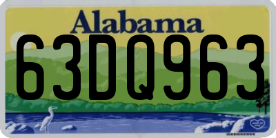AL license plate 63DQ963