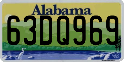 AL license plate 63DQ969