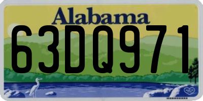 AL license plate 63DQ971