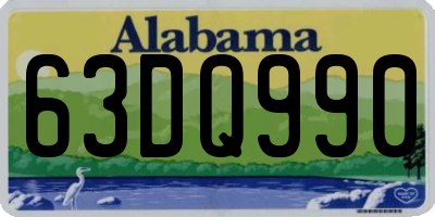 AL license plate 63DQ990