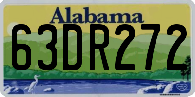 AL license plate 63DR272