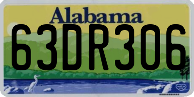 AL license plate 63DR306