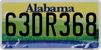 AL license plate 63DR368