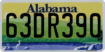 AL license plate 63DR390
