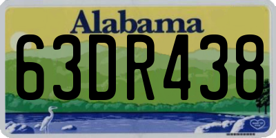 AL license plate 63DR438