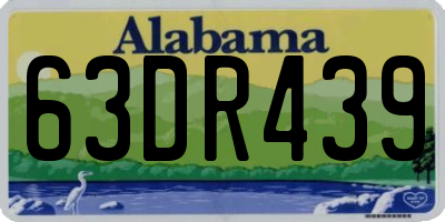 AL license plate 63DR439