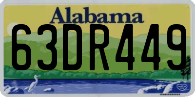 AL license plate 63DR449