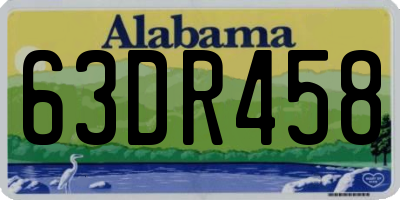 AL license plate 63DR458