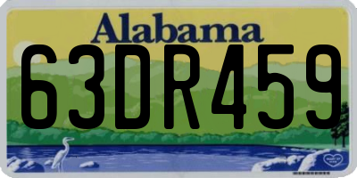AL license plate 63DR459