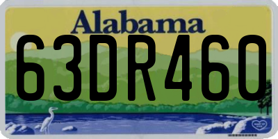 AL license plate 63DR460