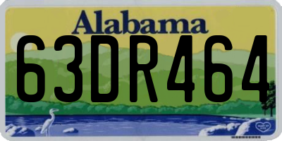 AL license plate 63DR464