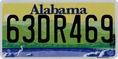 AL license plate 63DR469