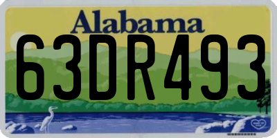 AL license plate 63DR493