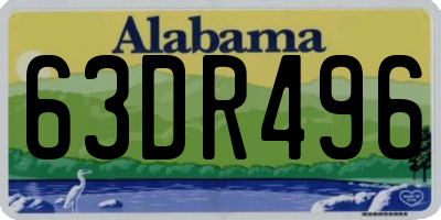 AL license plate 63DR496