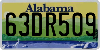 AL license plate 63DR509