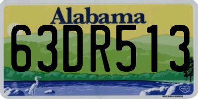 AL license plate 63DR513