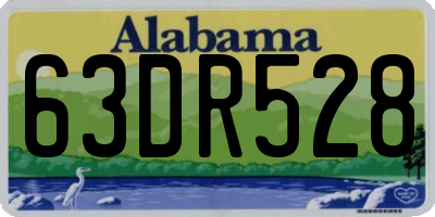 AL license plate 63DR528