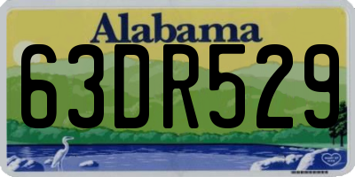 AL license plate 63DR529