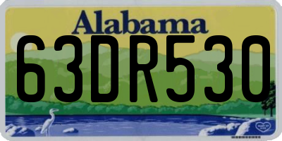 AL license plate 63DR530