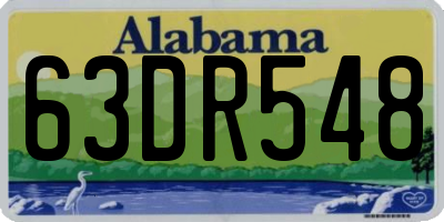 AL license plate 63DR548