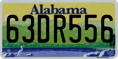 AL license plate 63DR556