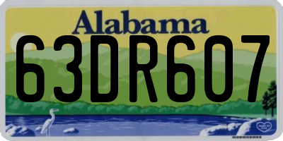 AL license plate 63DR607