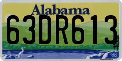 AL license plate 63DR613