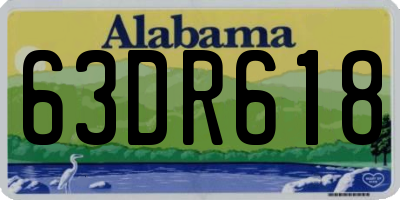 AL license plate 63DR618