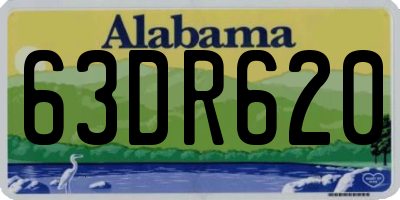 AL license plate 63DR620