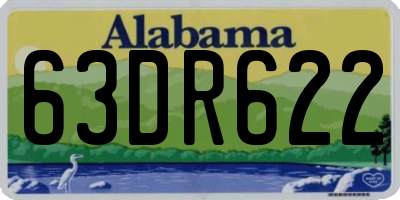 AL license plate 63DR622