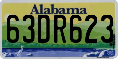 AL license plate 63DR623