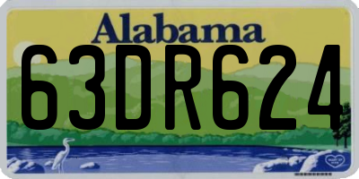 AL license plate 63DR624