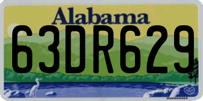 AL license plate 63DR629