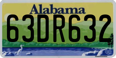 AL license plate 63DR632