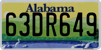 AL license plate 63DR649