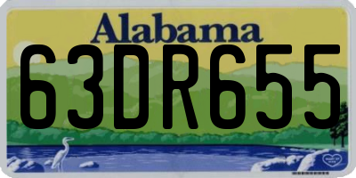AL license plate 63DR655